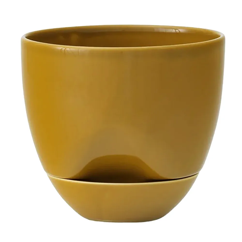 Hydrous flower pot Ø12 cm, Ochre Audo Copenhagen
