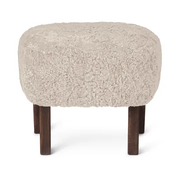 Ingeborg ottoman - Sheep skin moonlight-legs in smoked oak - Audo Copenhagen