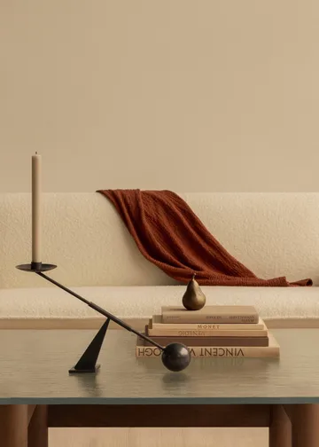 Interconnect candlestick 42,5 cm - Bronzed brass - Audo Copenhagen