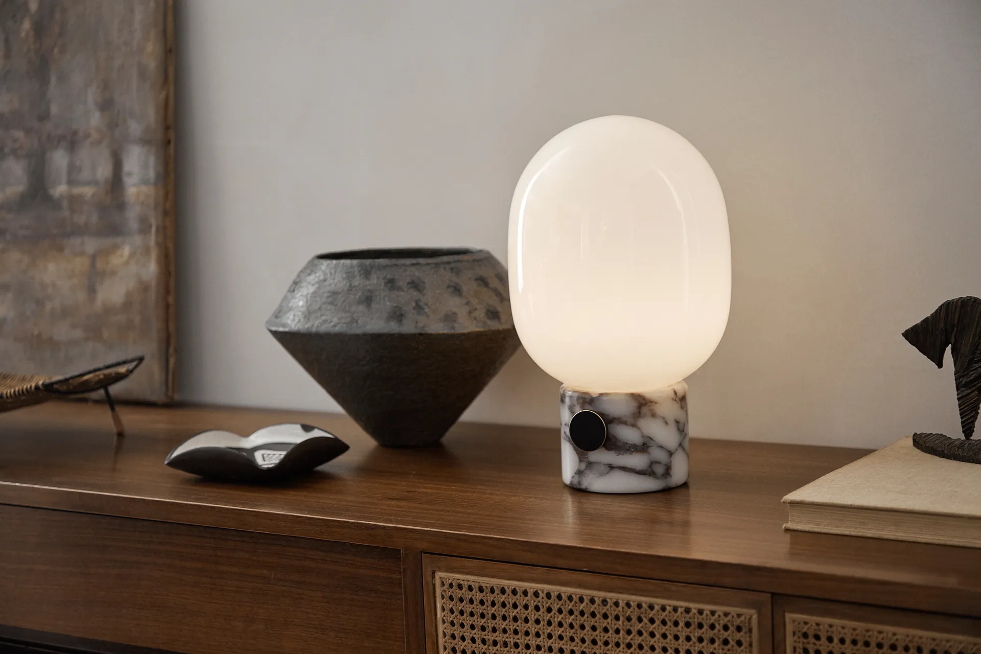 JWDA table lamp, Calacatta Viola marble, Large Audo Copenhagen