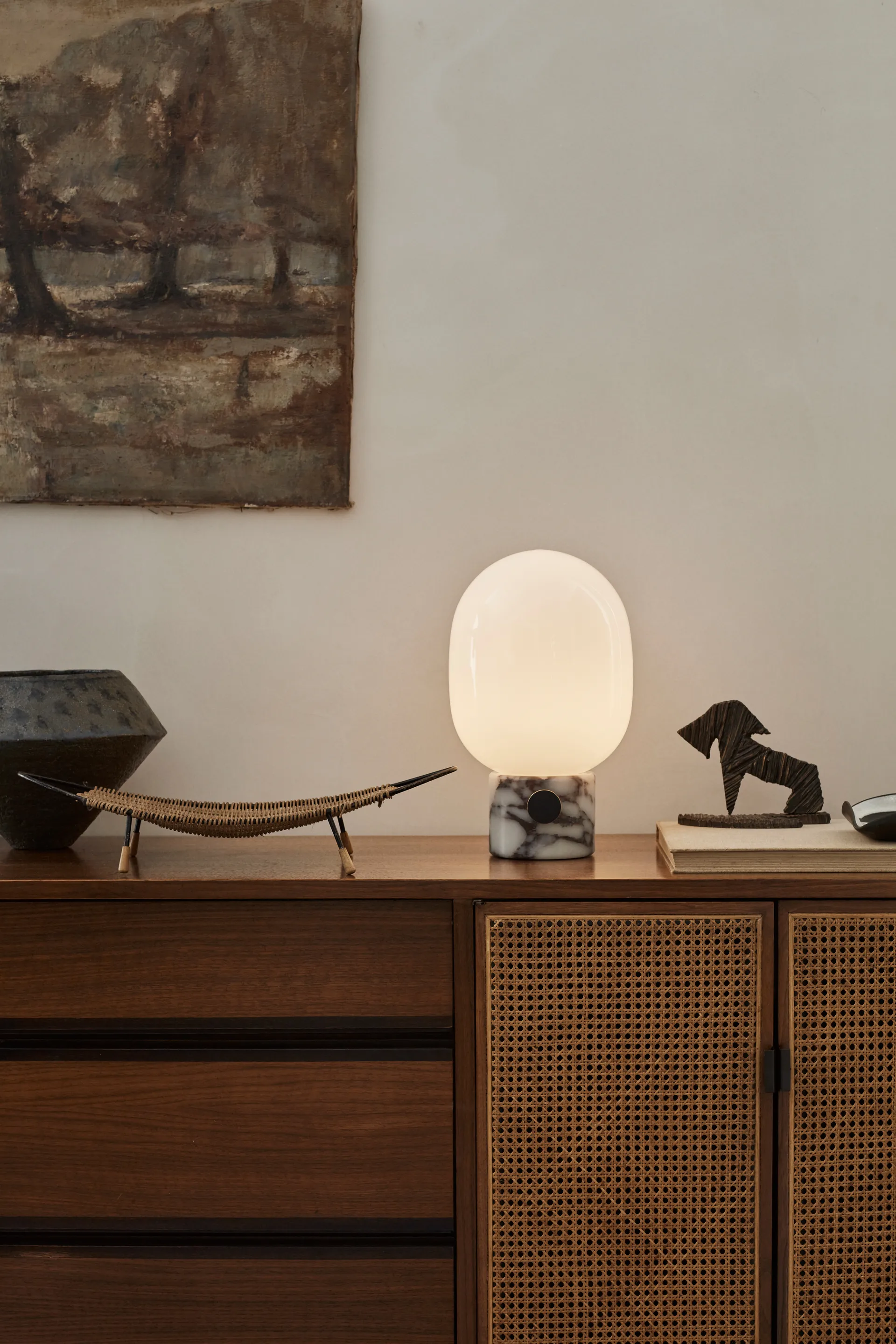 JWDA table lamp, Calacatta Viola marble, Large Audo Copenhagen