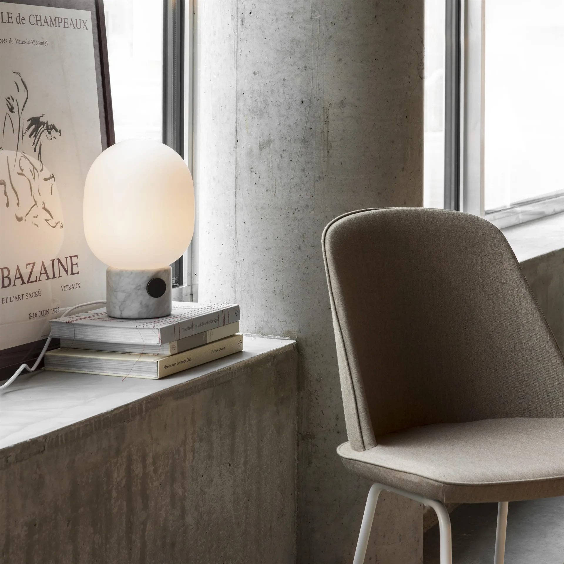 JWDA table lamp, Marble, Large Audo Copenhagen