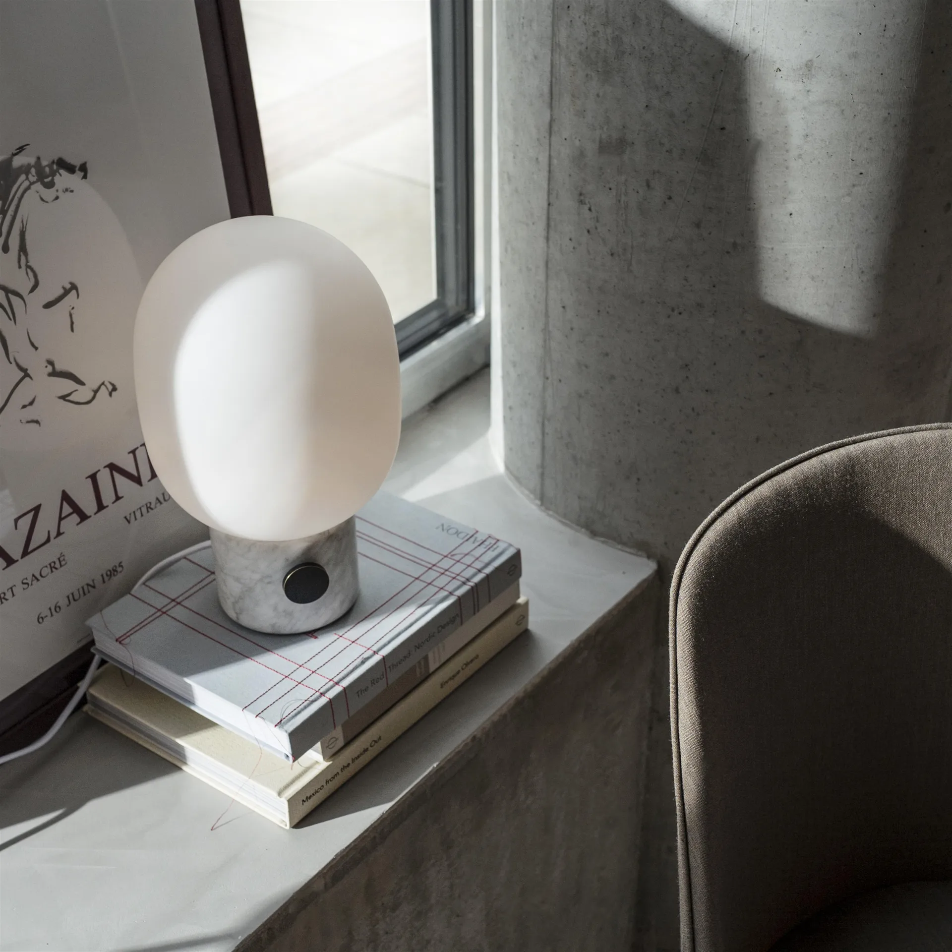 JWDA table lamp, Marble, Large Audo Copenhagen