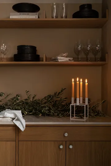 Kubus 4 candle holder - white - Audo Copenhagen