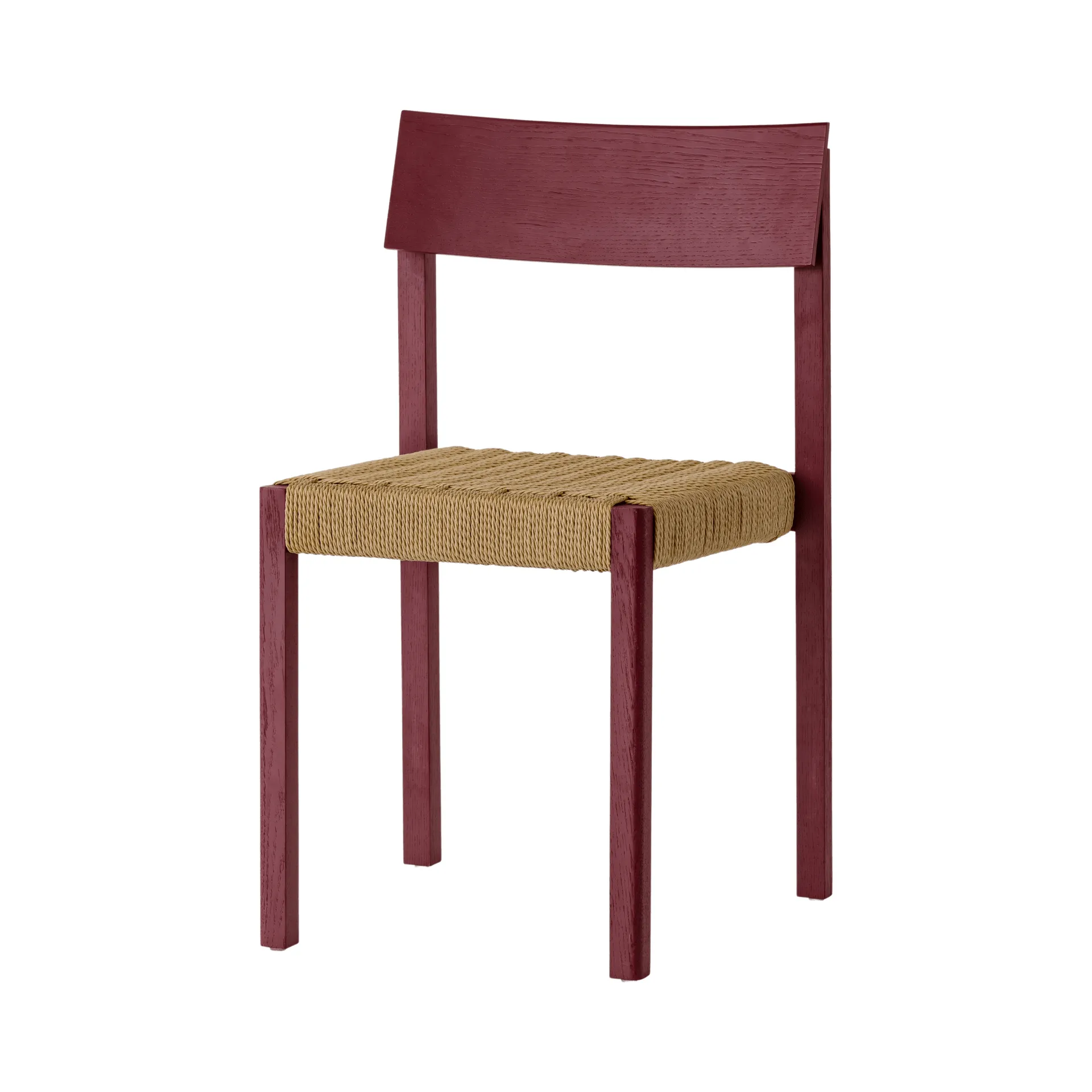 Mauro chair, French red oak-paper cord Audo Copenhagen
