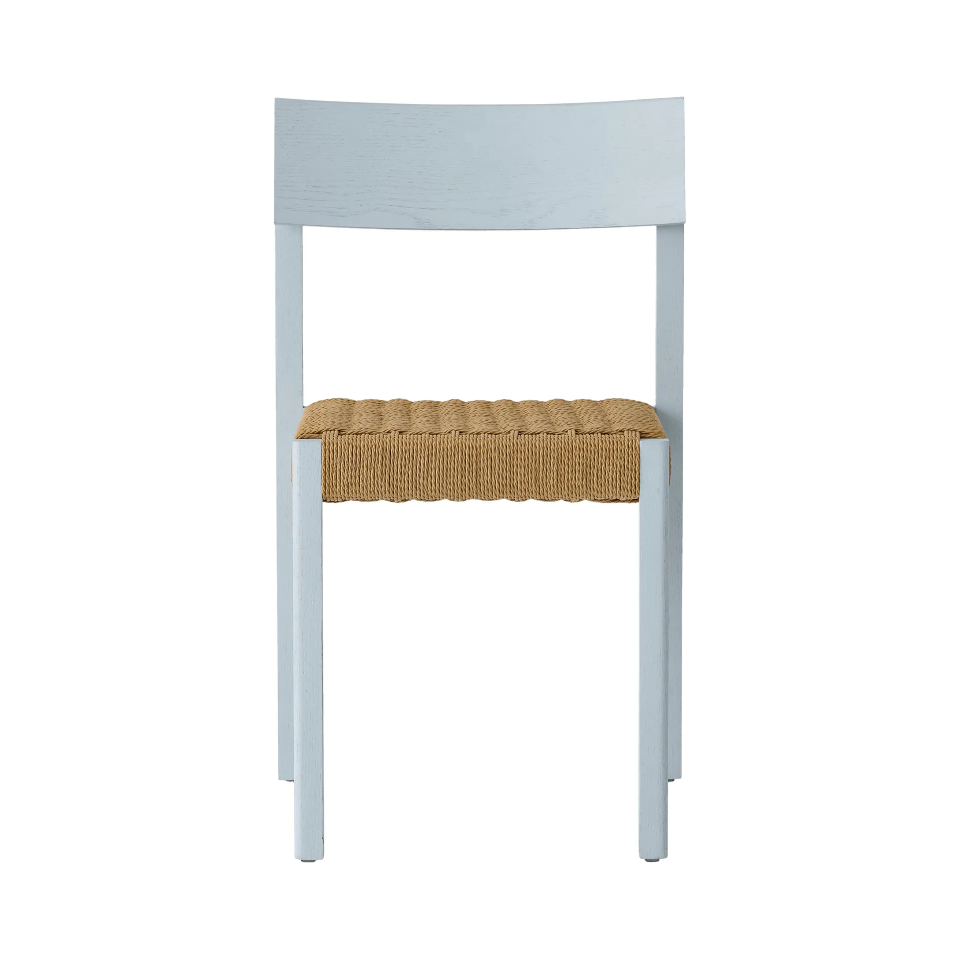 Mauro chair, Linen blue oak-paper cord Audo Copenhagen