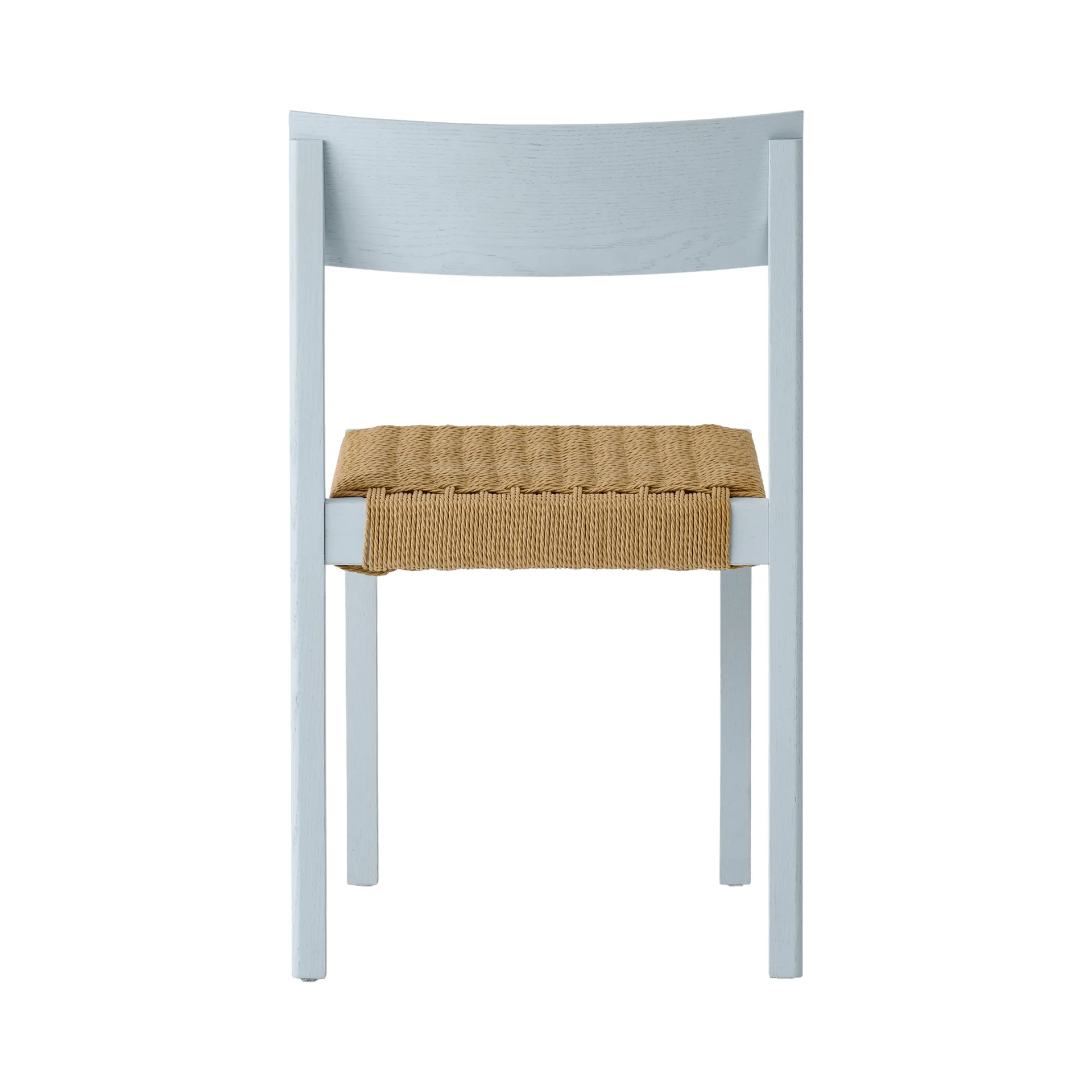 Mauro chair, Linen blue oak-paper cord Audo Copenhagen