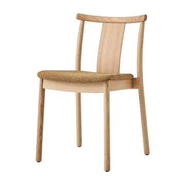 Merkur chair with cushion - Oak-Bouclé 06 gold - Audo Copenhagen