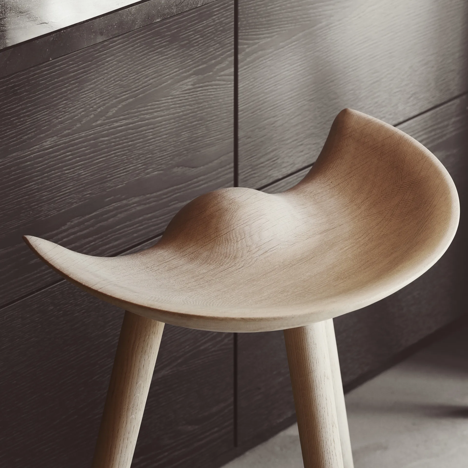 ML42 barstool 77 cm, Oak-steel Audo Copenhagen
