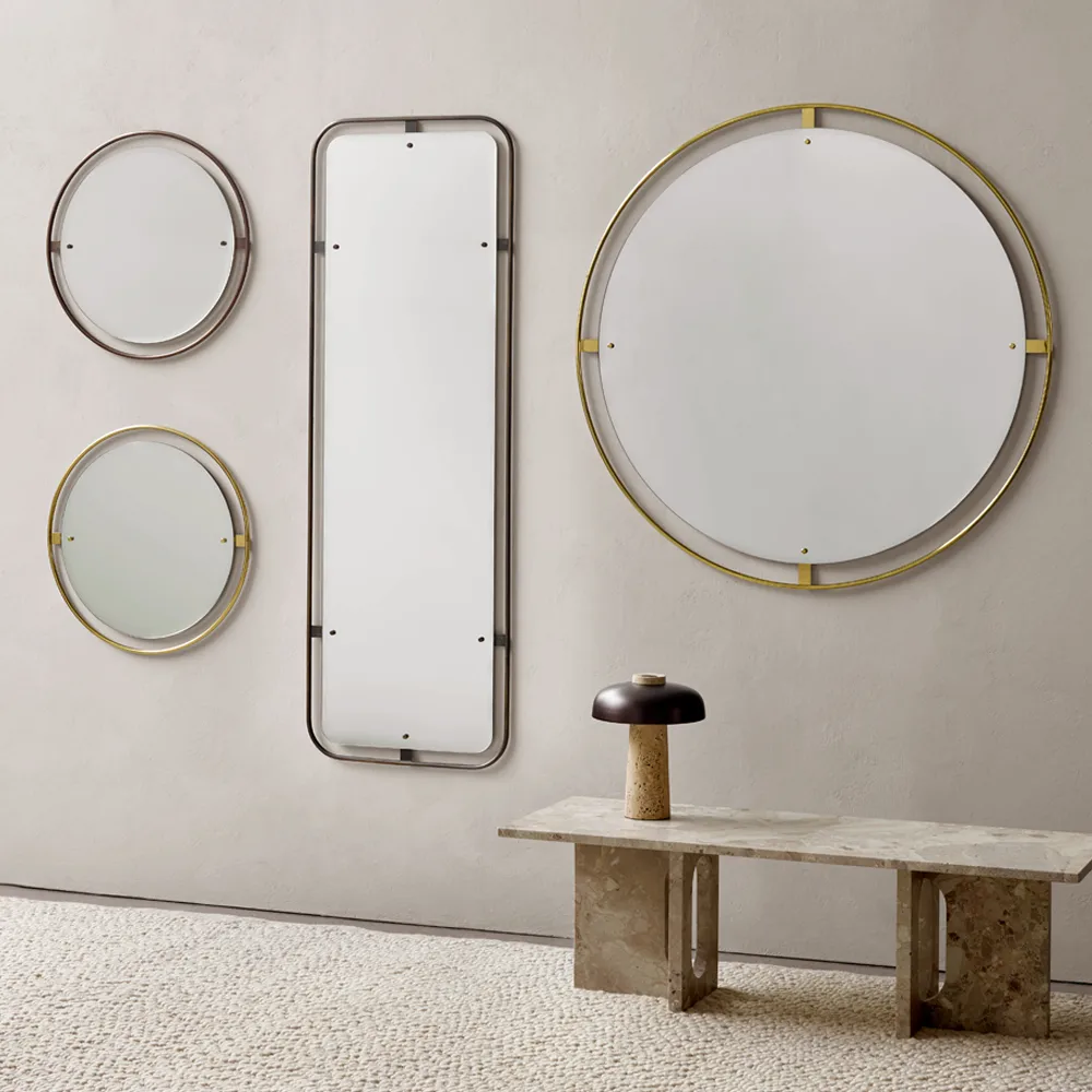 Nimbus mirror, Bronzed brass, ø110 Audo Copenhagen