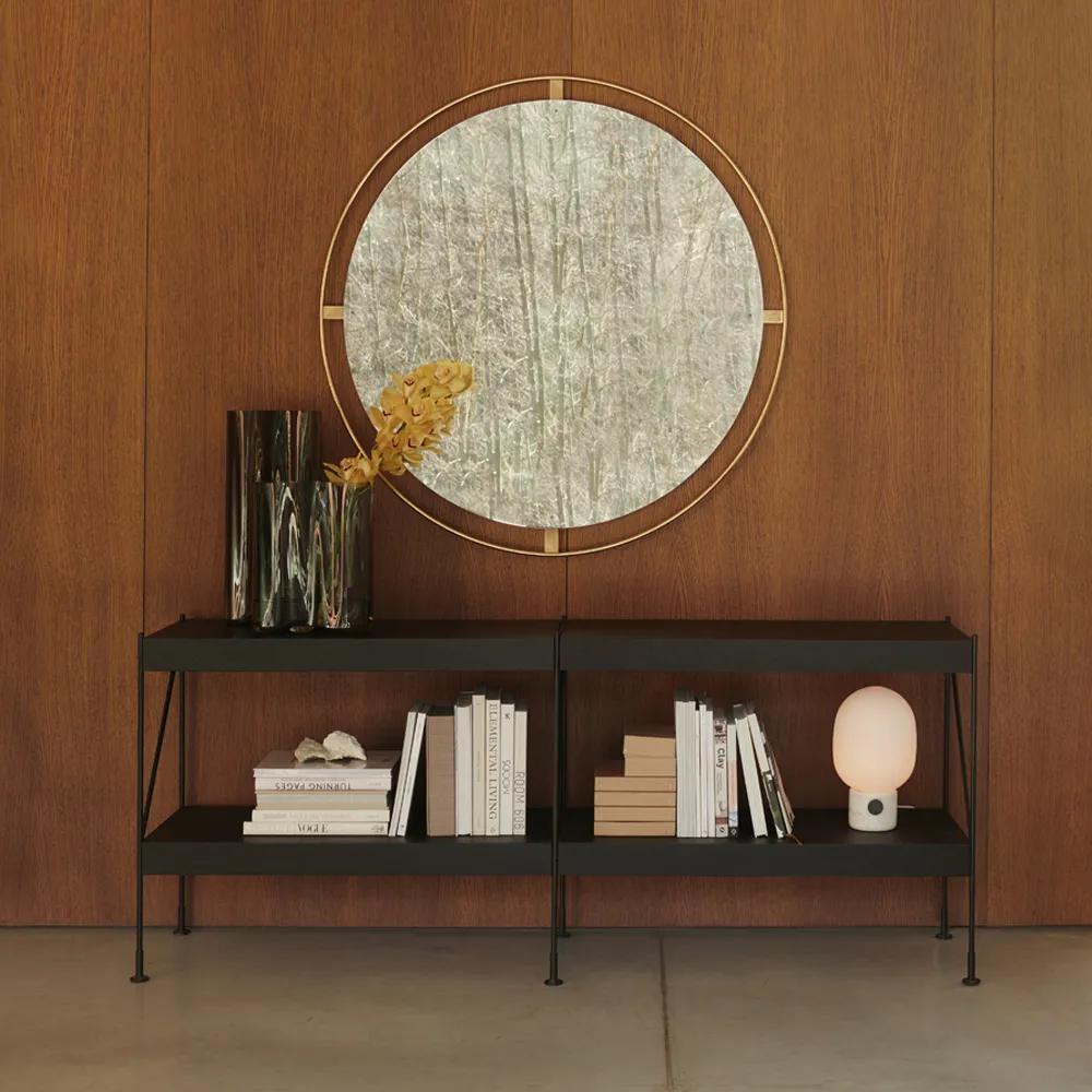 Nimbus mirror, Bronzed brass, ø110 Audo Copenhagen