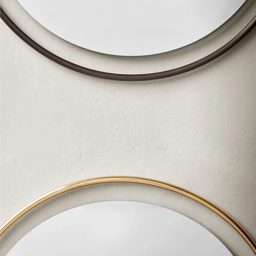 Nimbus mirror, Polished brass, ø110 Audo Copenhagen
