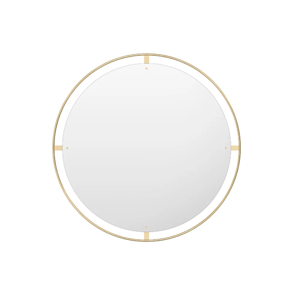 Nimbus mirror, Polished brass, ø110 Audo Copenhagen