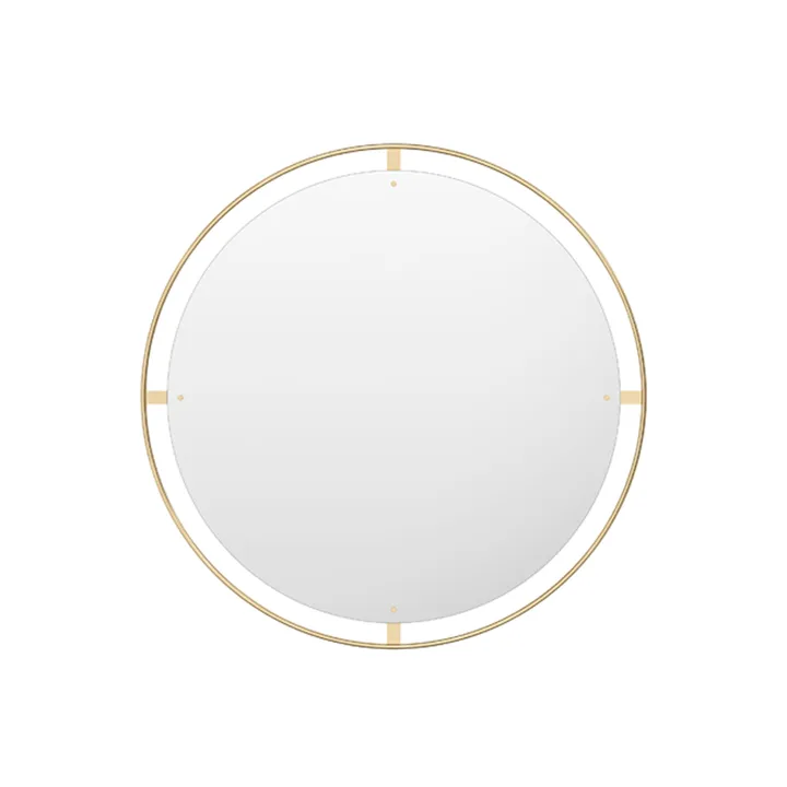 Nimbus mirror - Polished brass, ø110 - Audo Copenhagen