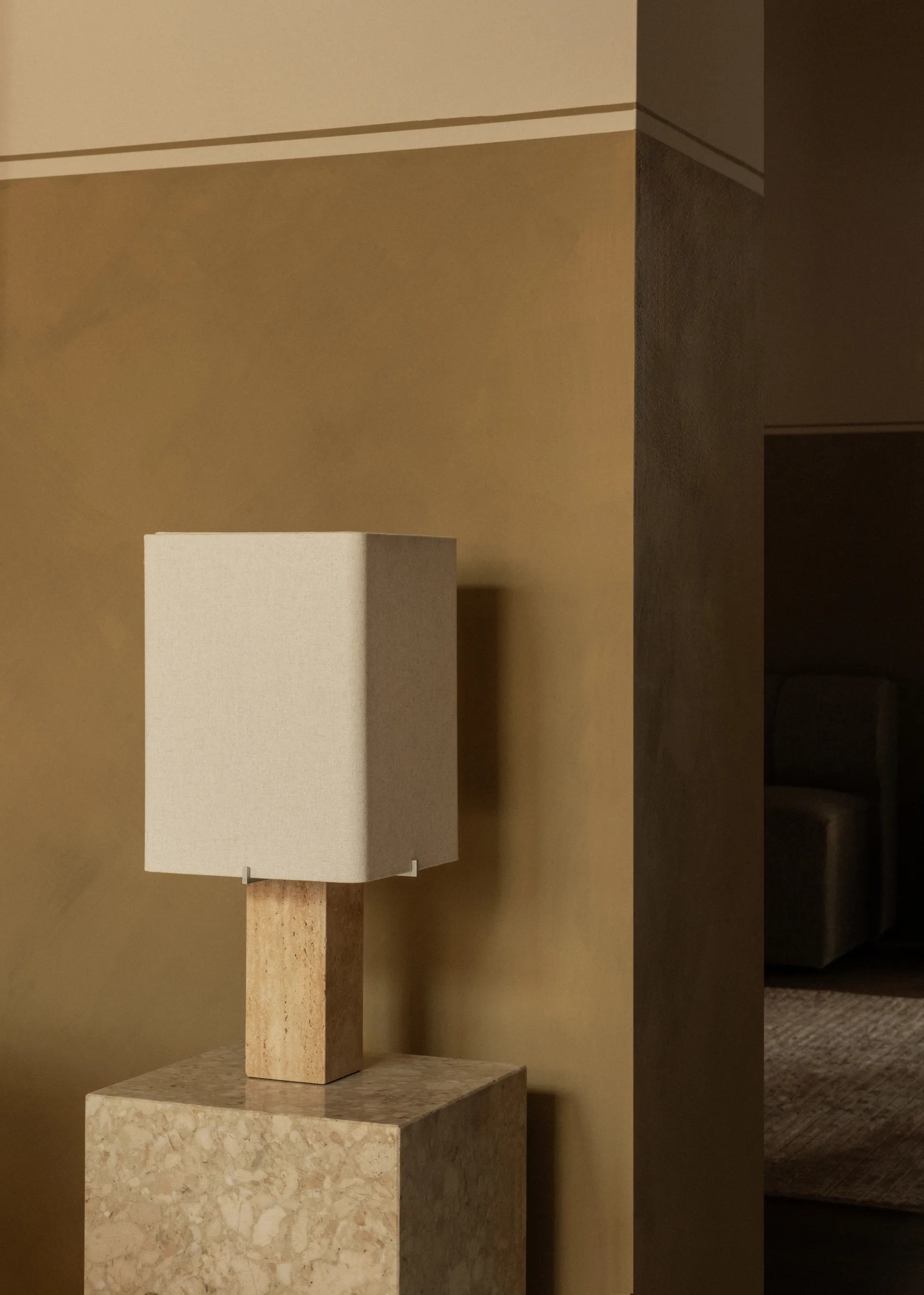 Nonna table lamp 49 cm, Travertine-sand Audo Copenhagen