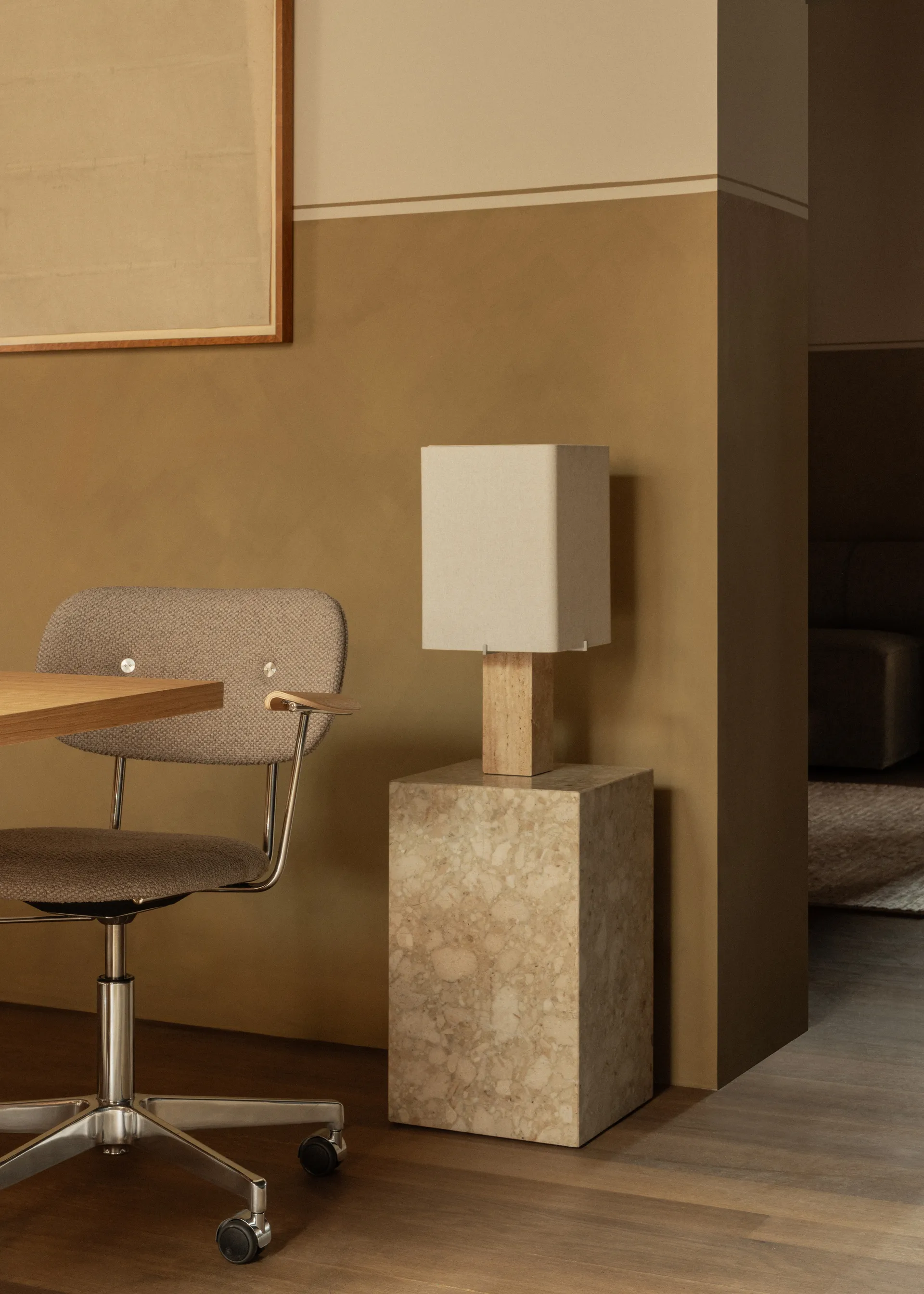 Nonna table lamp 49 cm, Travertine-sand Audo Copenhagen