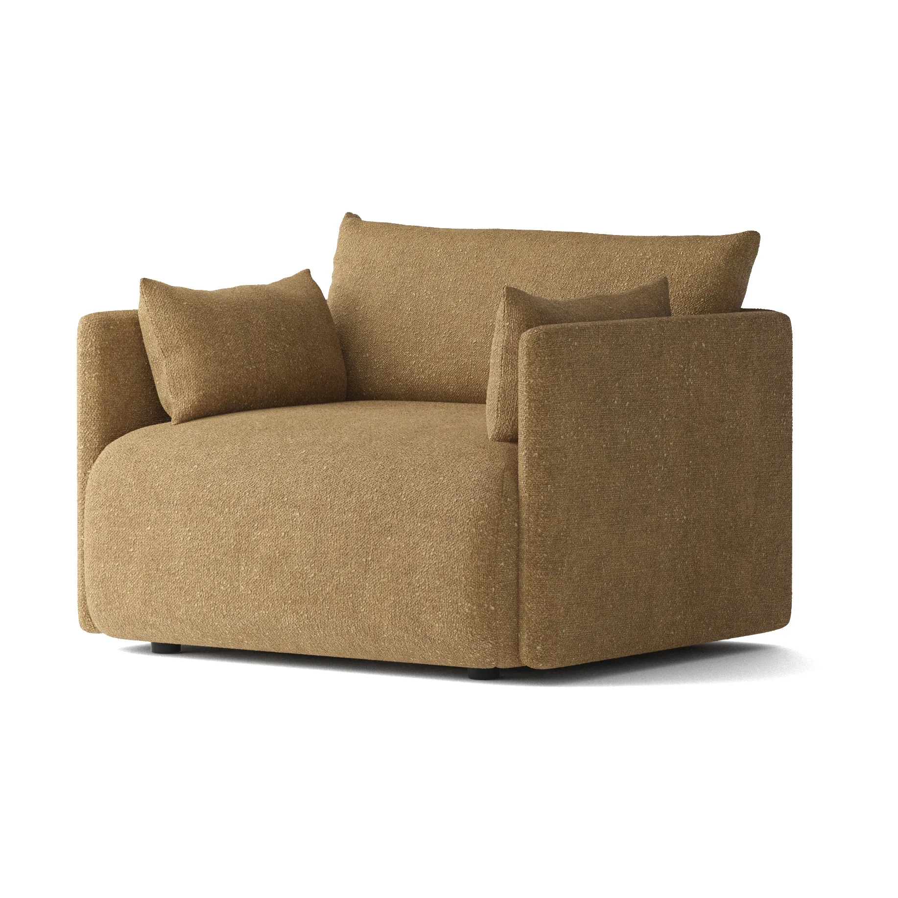 Offset arm chair, Audo Bouclé 06 Gold Audo Copenhagen