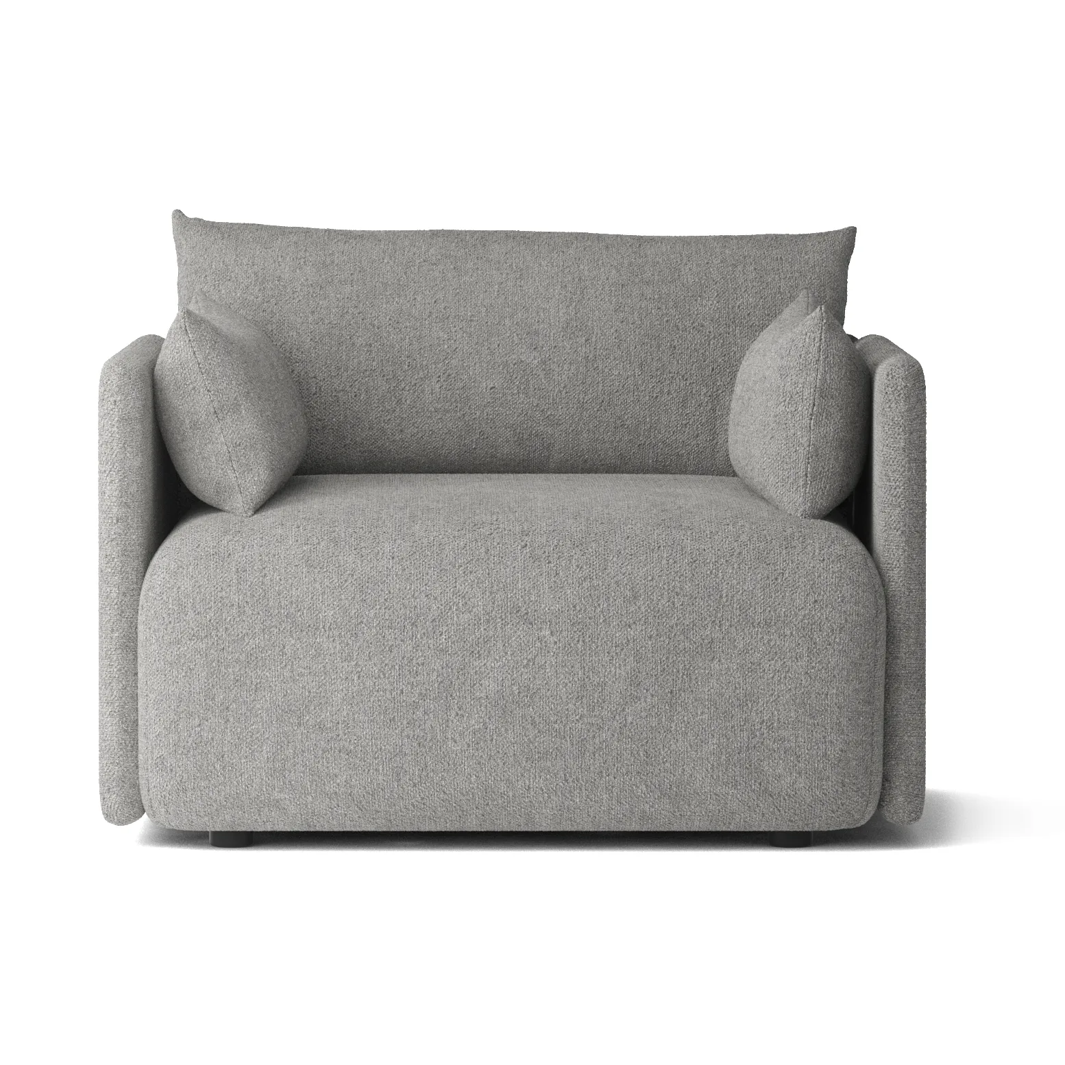 Offset arm chair, Audo Bouclé 16 Dark grey Audo Copenhagen