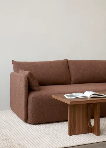 Offset sofa 2-seats - Audo Bouclé 08 Bordeaux - Audo Copenhagen