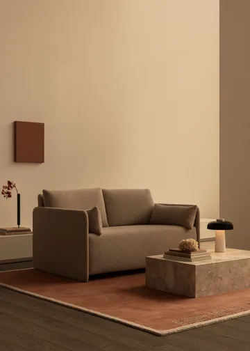 Offset sofa bed 2 seater - Logan jasmine - Audo Copenhagen