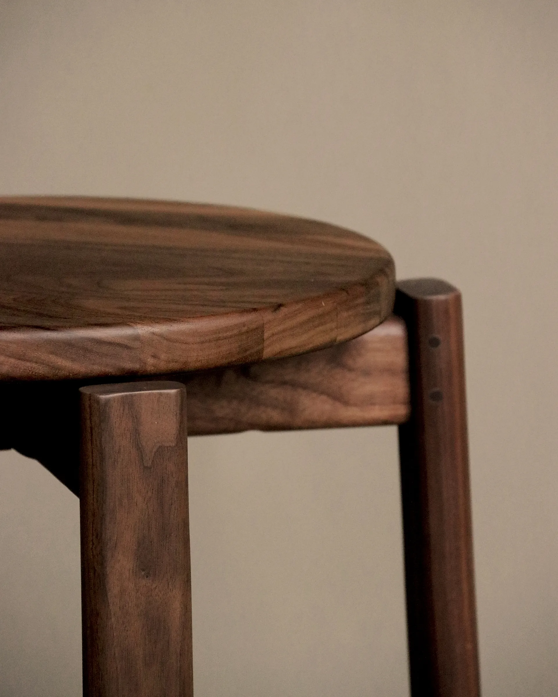 Passage stool, Dark stained oak Audo Copenhagen