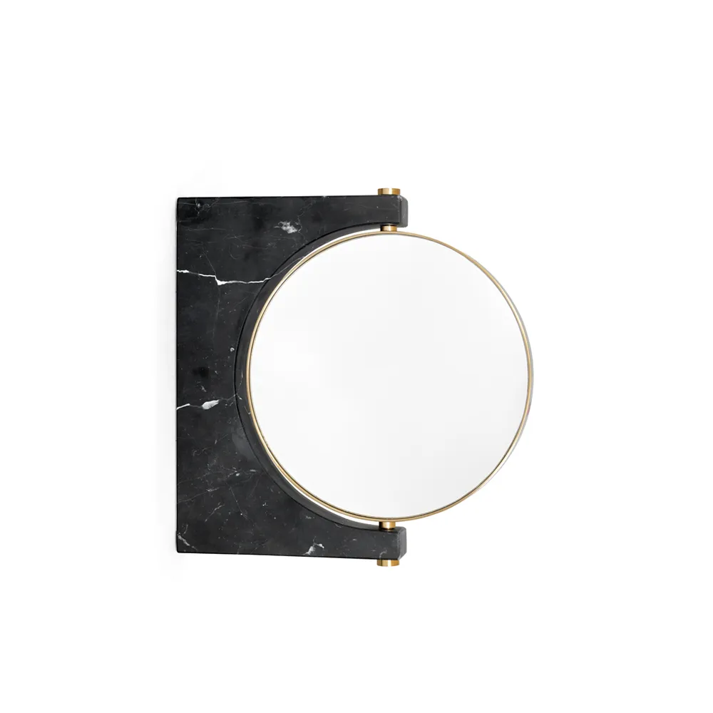 Pepe Marble mirror, Marble black, wall hung Audo Copenhagen