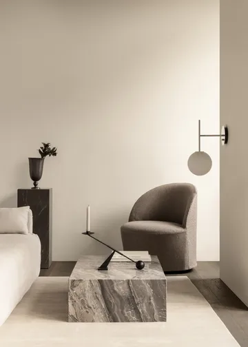Plinth coffee table - Grey galaxy, low - Audo Copenhagen