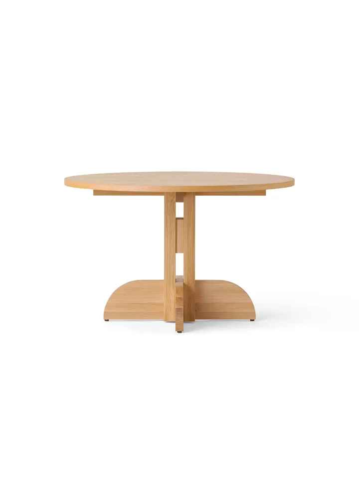 Puffin Dining Table oak veneer natural - Natural oak veneer, Ø120 cm - Audo Copenhagen