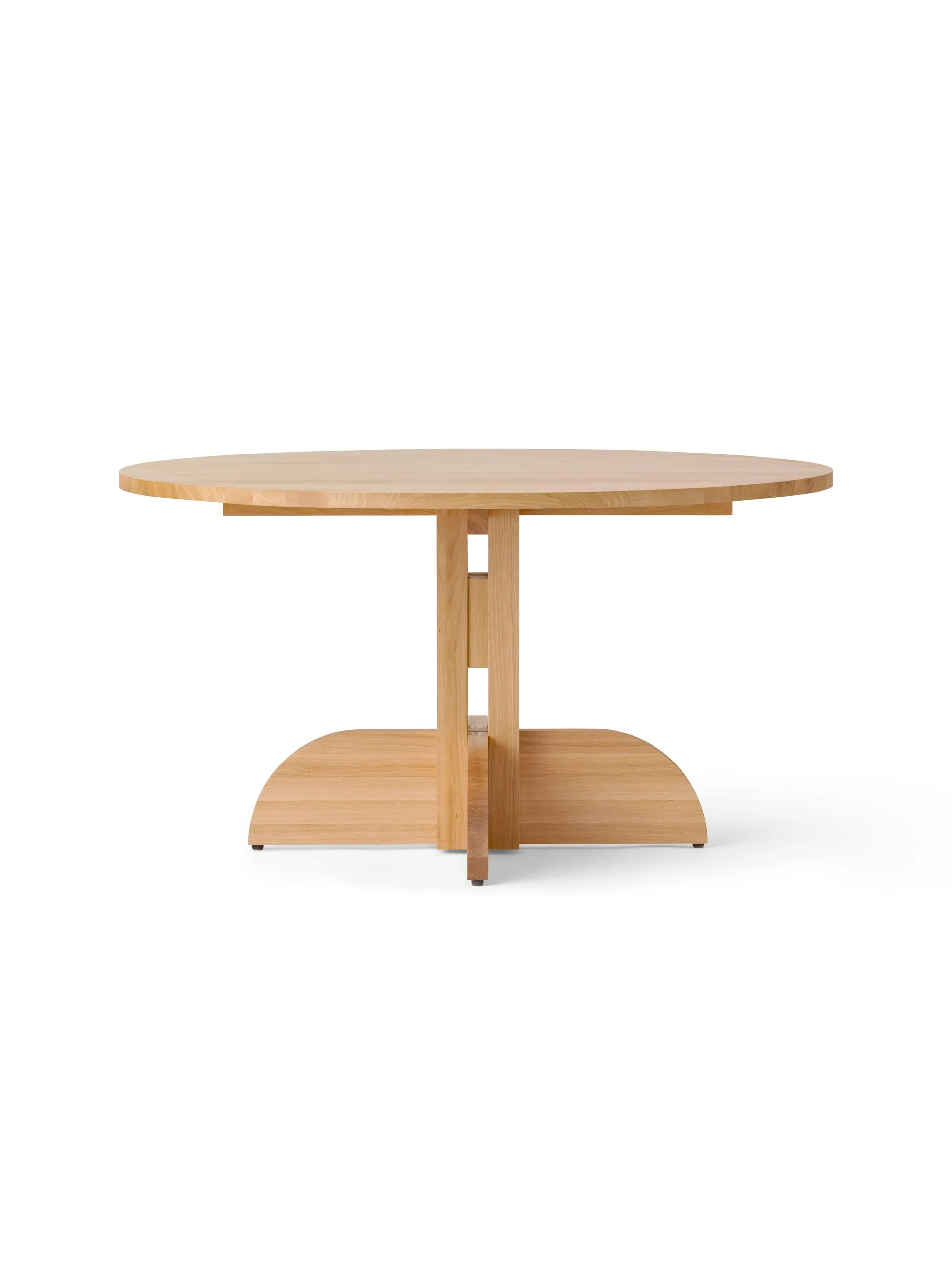 Puffin Dining Table solid natural oak, Natural oak, Ø140 cm Audo Copenhagen