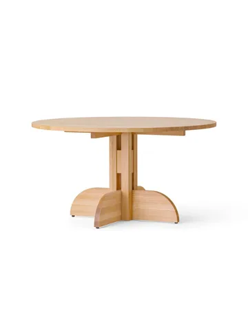 Puffin Dining Table solid natural oak - Natural oak, Ø140 cm - Audo Copenhagen