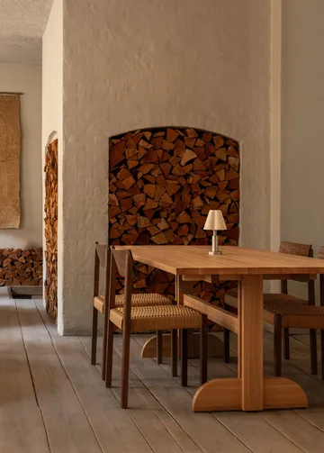 Puffin Dining Table solid natural oak - Natural oak, 200x95 cm - Audo Copenhagen