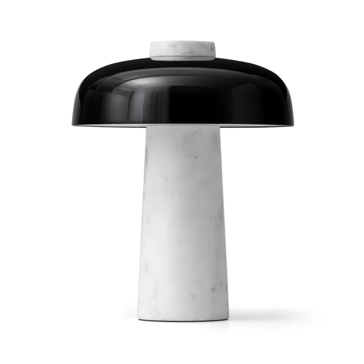 Reverse table lamp 30 cm - Carrara-black - Audo Copenhagen
