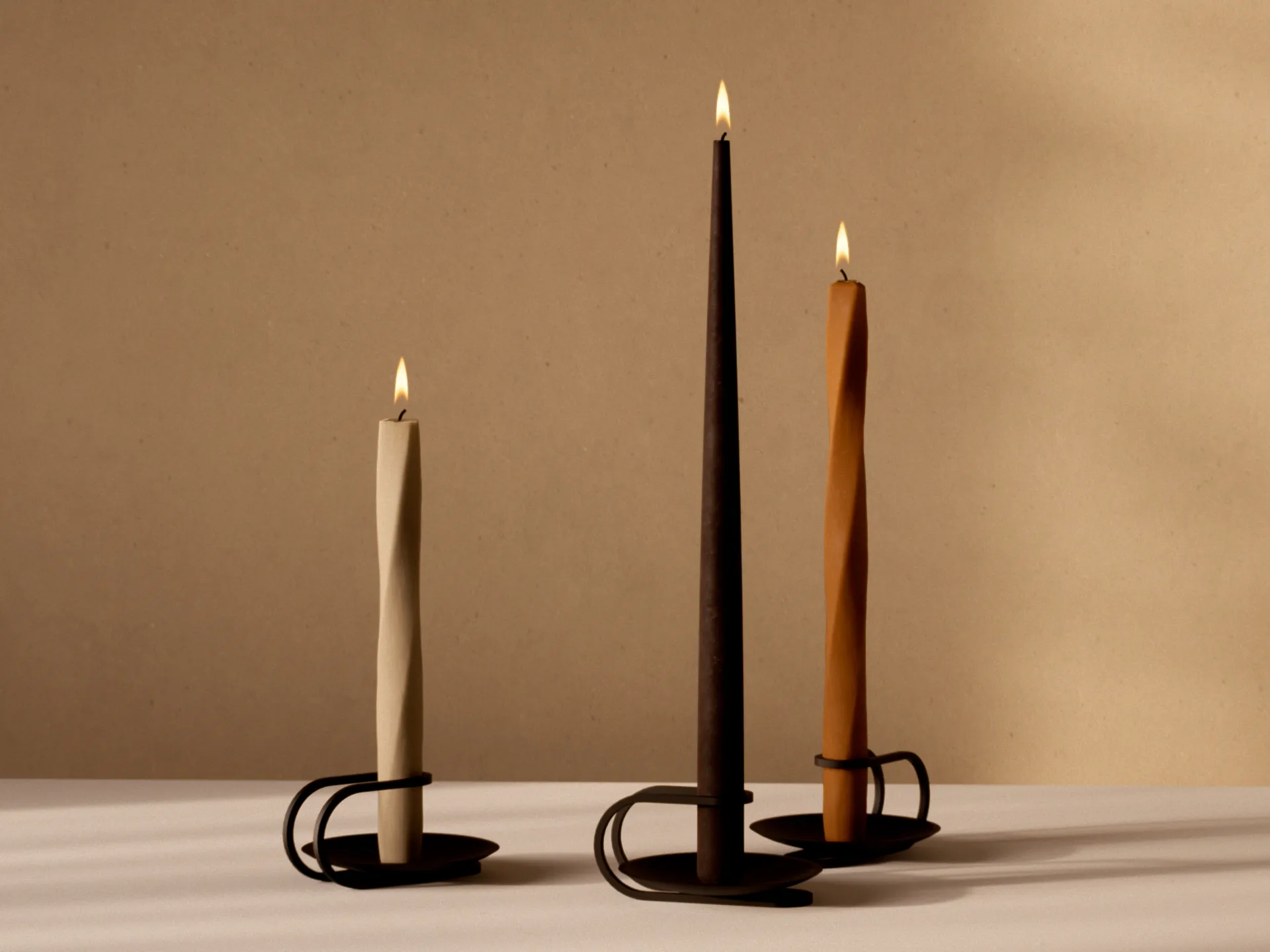 Spire candles 38 cm 6-pack, Ivory Audo Copenhagen