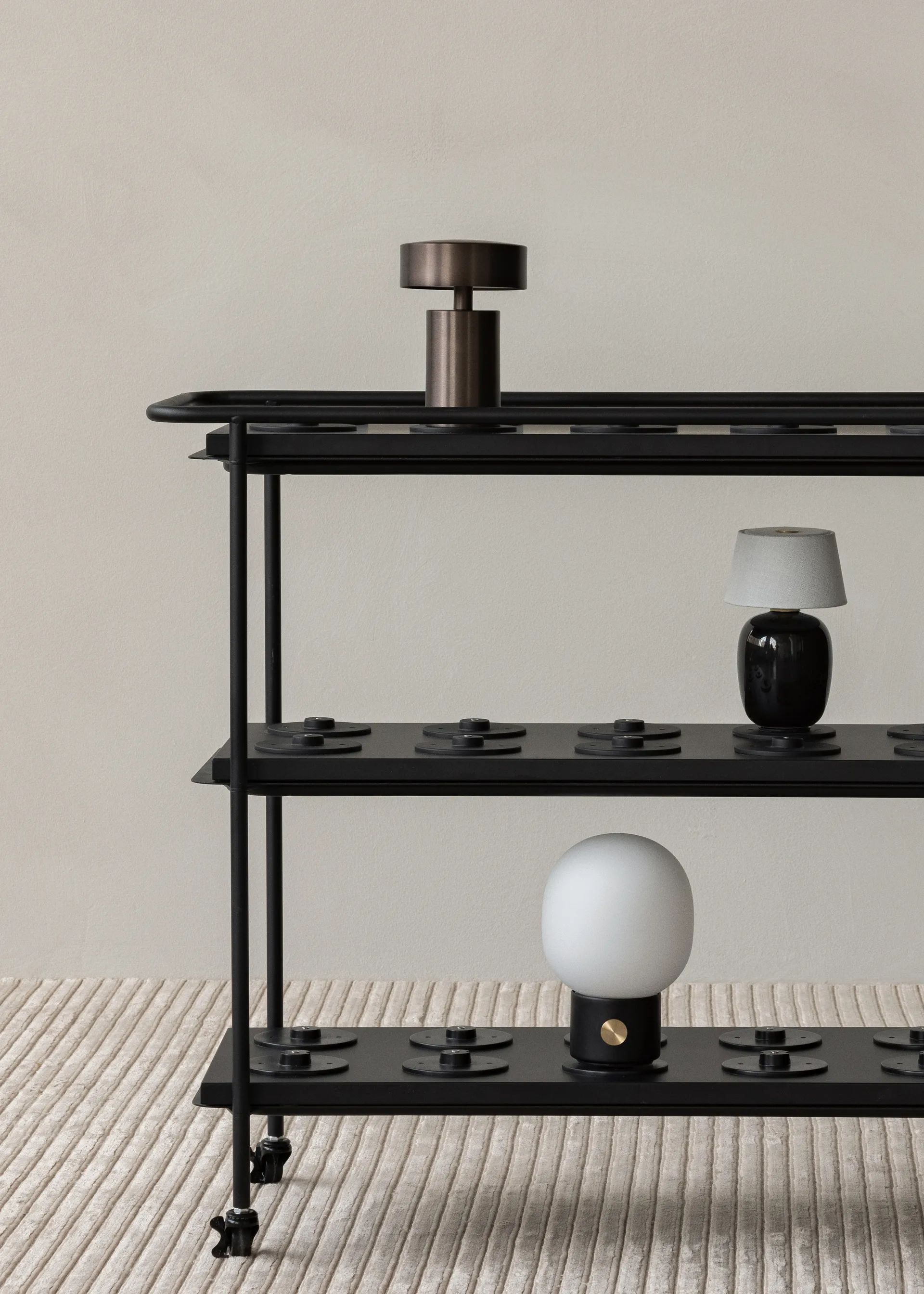 Torso table lamp portable, Black Audo Copenhagen