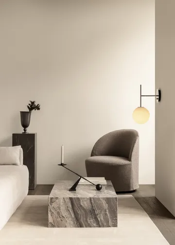 TR Bulb Suspended wall lamp - Polished steel - Audo Copenhagen