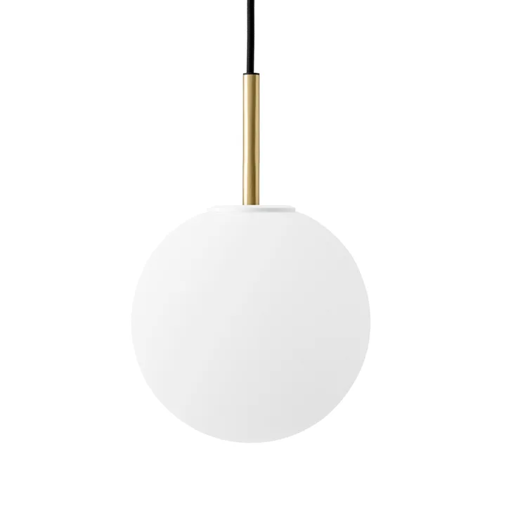 TR ceiling lamp brass - matte opal glass - Audo Copenhagen