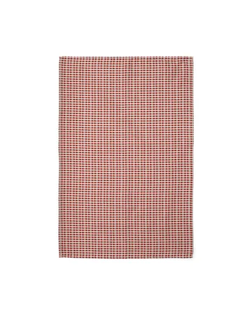 Troides kitchen towel 40x67 cm 2-pack - Burnt sienna-white - Audo Copenhagen