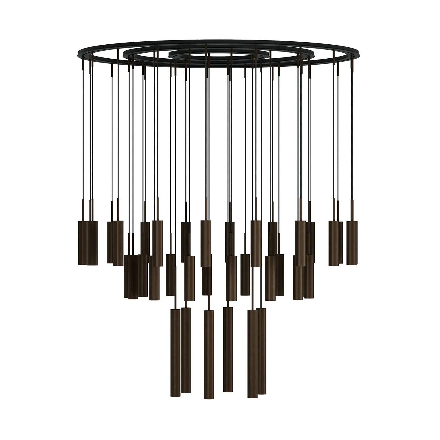 Tubulaire chandelier 38, Anodized bronzed Audo Copenhagen