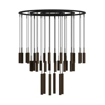 Tubulaire chandelier 38 - Anodized bronzed - Audo Copenhagen