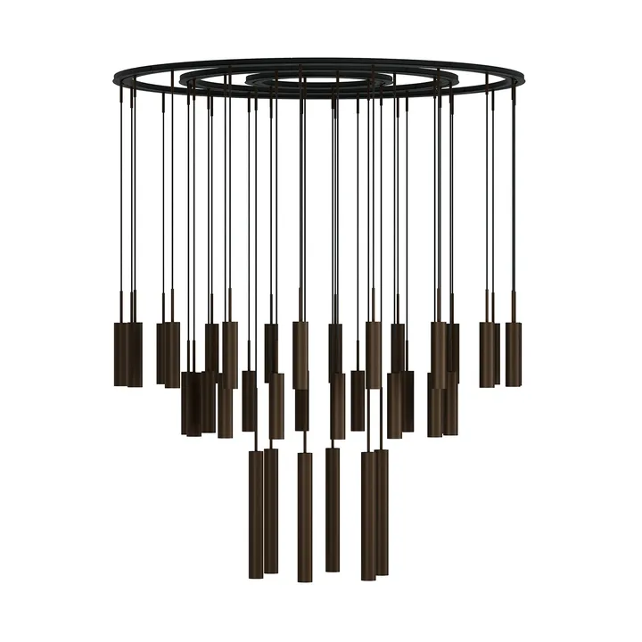 Tubulaire chandelier 38 - Anodized bronzed - Audo Copenhagen