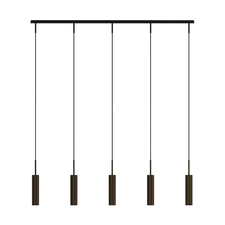 Tubulaire rail pendant lamp 5 - Anodized bronzed - Audo Copenhagen
