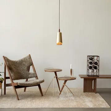 Umanoff pendant lamp - polished brass-wallnut - Audo Copenhagen