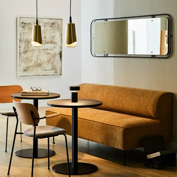 Umanoff pendant lamp - polished brass-wallnut - Audo Copenhagen