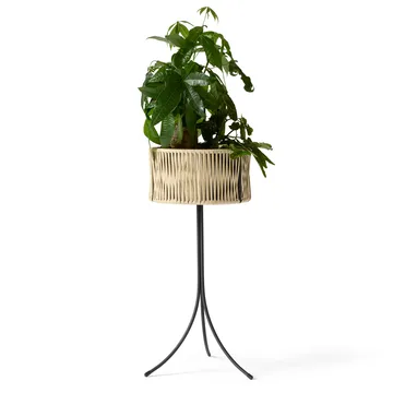 Umanoff planter flower box rattan-steel - h69 cm Ø36,5 cm - Audo Copenhagen