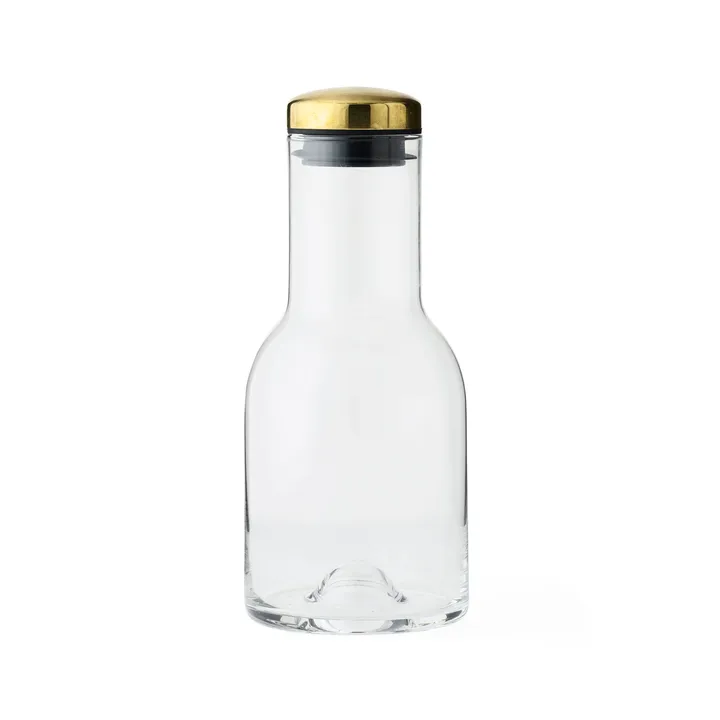 Water Bottle carafe - glass-brass - Audo Copenhagen