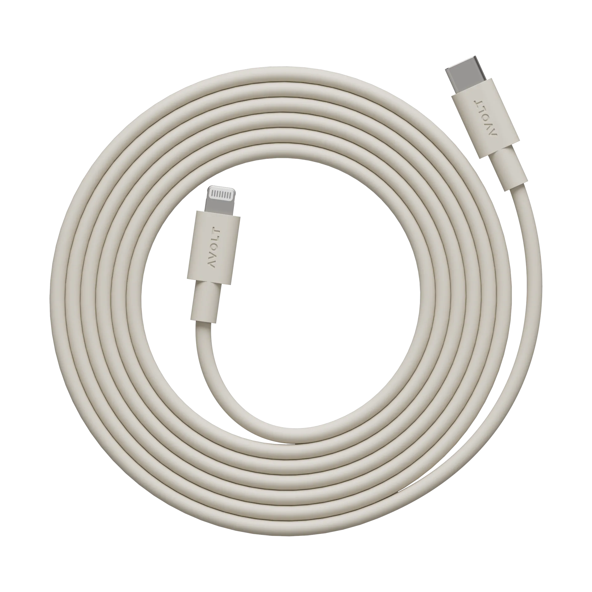 Cable 1 USB C to Lightning charging cable 2m, Nomad Sand Avolt