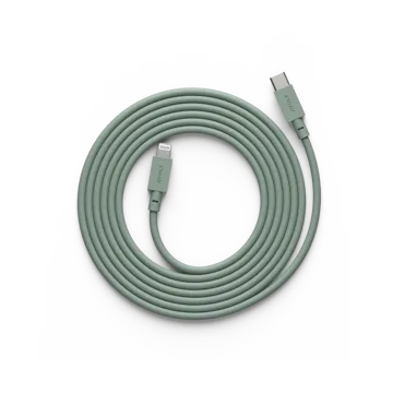 Cable 1 USB C to Lightning charging cable 2m - Oak Green - Avolt