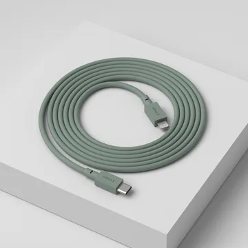 Cable 1 USB C to Lightning charging cable 2m - Oak Green - Avolt