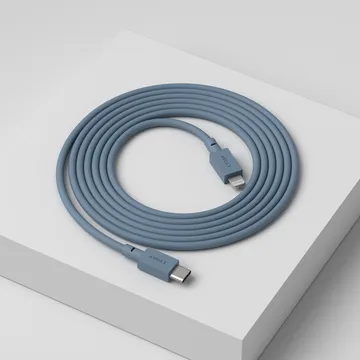 Cable 1 USB C to Lightning charging cable 2m - Shark Blue - Avolt