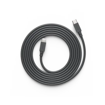 Cable 1 USB C to Lightning charging cable 2m - Stockholm Black - Avolt